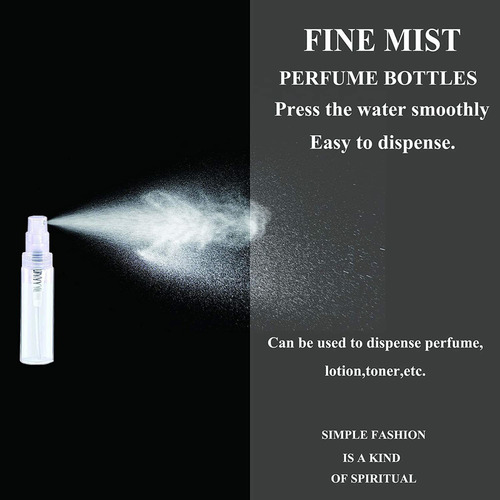 Botella De Aerosol De Plástico Para Perfume Con Miniatomizad