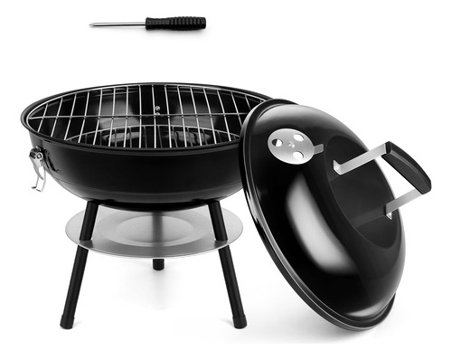 Parrilla De Carbón Hasteel De 14 Pulgadas, Pequeña, Esmaltad