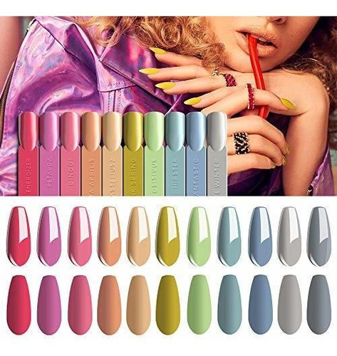 Esmalte De Uñas - Vishine Uv Led Gel Nail Polish Sets 12 Col