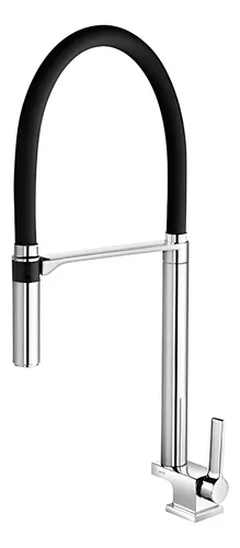 Torneira De Mesa Para Cozinha Bica Alta Docol Doc 00738957 Preto e Cromado