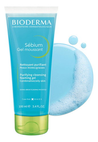 Sébium Gel Moussant Bioderma Para Piel Mixta 100ml X 2.