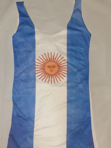 Musculosa Argentina Bretel Ancho Talle S Única Unidad  