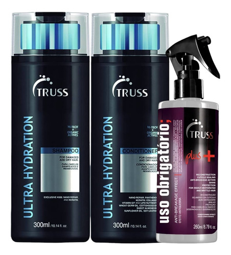 Ultra Hydration Shampoo E Condicio 300ml + Plus+ 260ml Truss