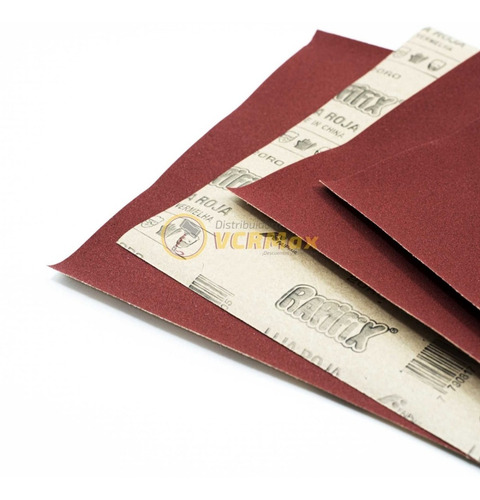 Imagen 1 de 10 de Papel Lija Para Madera Rubi Pack X 10 Grano 80