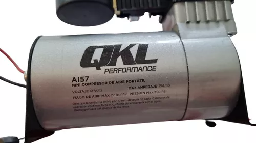 Compresor de aire mini a batería portátil QKL AI57 180W 12V gris