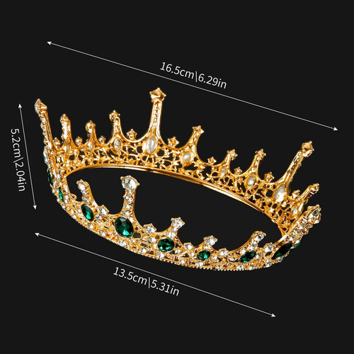 Corona De Princesa Verde, Corona Princesa Niña,1pcs