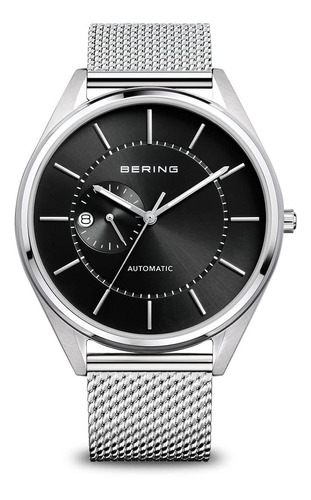 Reloj Hombre Bering 16243-077 Automático Pulso Plateado En