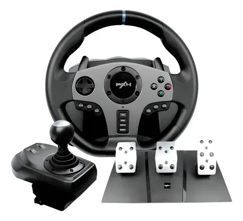 Volante Gamer PXN PXN-V9-GEN2r Cor Preto