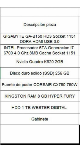 Computadora De Escritorio - Cpu (Usado)