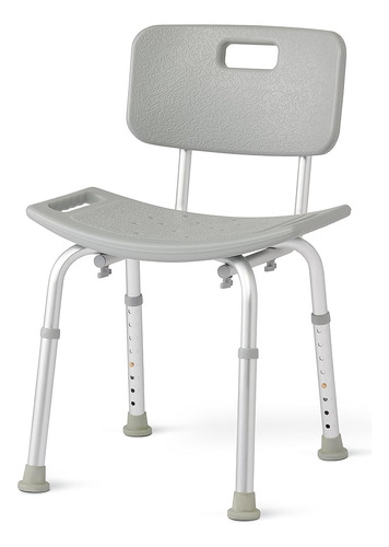 Silla De Baño Respaldo, Silla De Ducha Patas Ajustable...