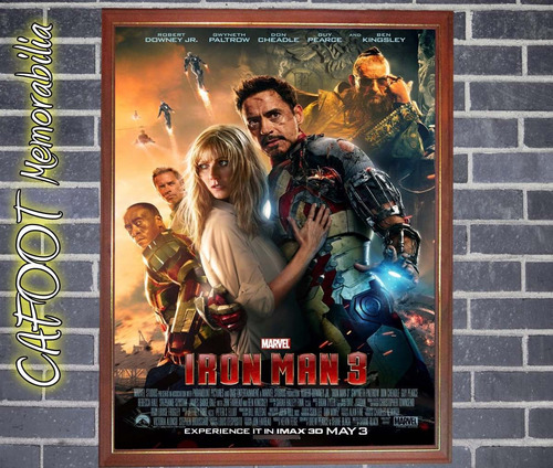 Iron Man 3 Poster Enmarcado