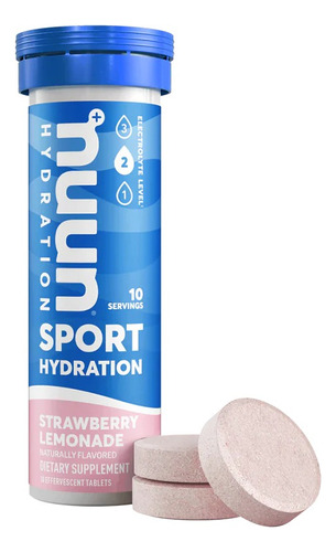 Tabletas Electrolitos Nuun Sport Para Bebidas De Hidratación Sabor Strawberry Lemonade