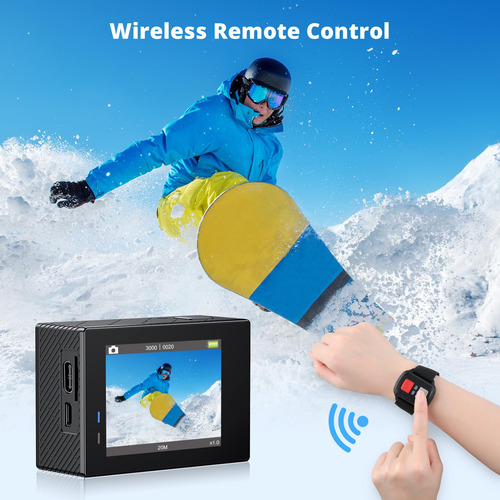 Cámara De Acción Akaso Brave 4 4k 30 Fps 20 Mp Wifi Con Eis