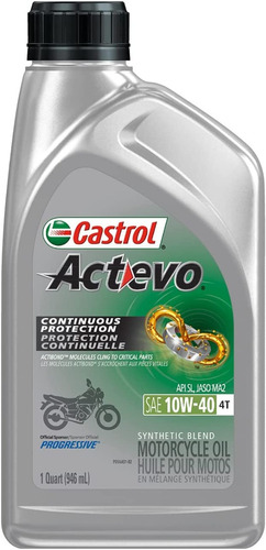 Aceite Motos Castrol 10w-40 Actevo Semisintético Original