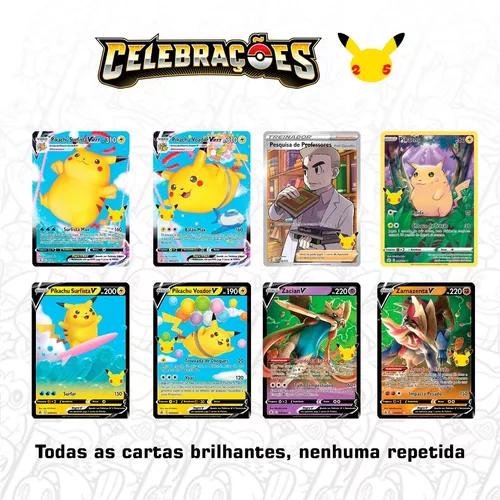 Comemorando os 25 anos com Celebrações do Pokémon Estampas Ilustradas