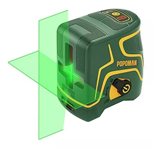Nivel Laser Recargable Popoman Verde, Tres Modulos Con 2 C