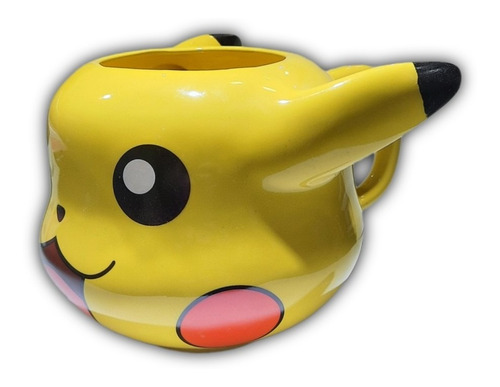 Taza Tazón Pikachu Pokémon Con Asa Cerámica 