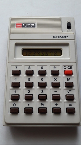 Antigua Calculadora Sharp Japonesa Elsi-mate El-206
