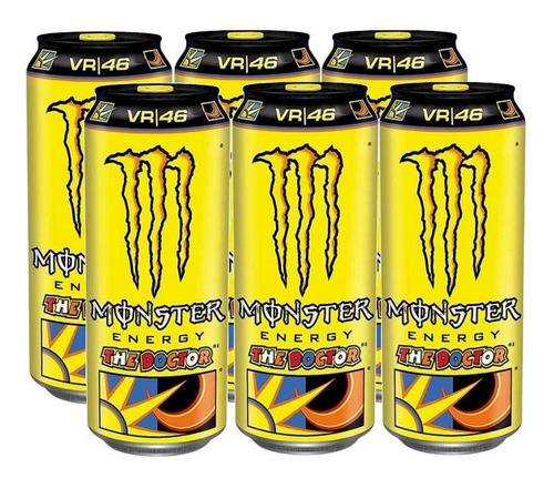 Kit 6 Energético Monster The Doctor By Rossi Importado 500ml