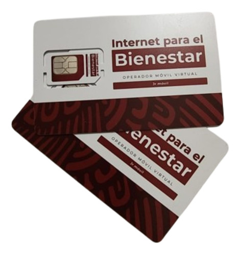 Paquete 2 Chips Celular  Internet  Bienestar 30 Dias 15 Gb