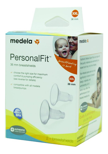 Medela Personalfit Pechos (2), Tamano: Xxl, (1.417 in), En E