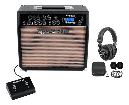 Rockville G-amp 40 Combo Amplificador Guitrra Bluetooth Mic