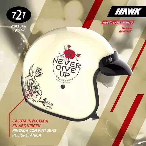 Casco Abierto Hawk 721 Casco De Moto Para Mujer Scooter