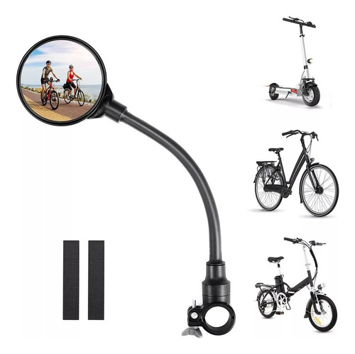 Espejos De Bicicleta Espejo De Scooter Espejo Manillar Largo