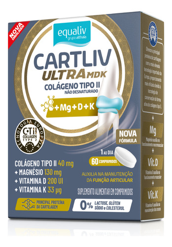 Cartliv Ultra - 60 Comprimidos - Equaliv Sem Sabor