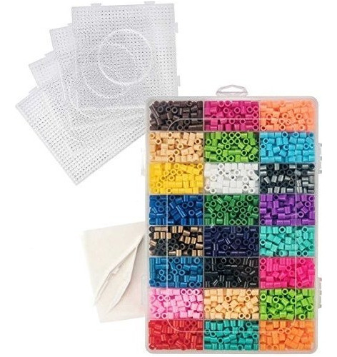 5500 Beads - Fuse Bead Kit - Incluye 5.500 Cuentas En 24 Col