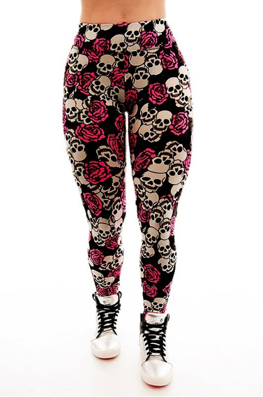 legging de caveira mexicana