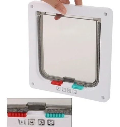 Imagen 5 de 6 de Puerta Exterior Grande L Para Perro Gato Mascota