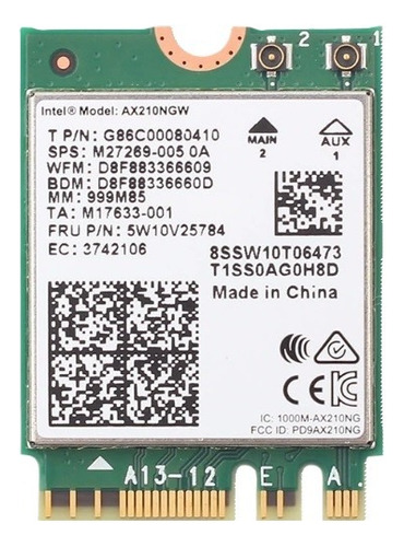 Intel Ax210 802.11ax Wifi 6g + Bt 5.2 Original