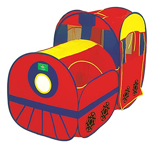 Locomotive Play Tent And Tunnel Pop-up Red Train - Interior 