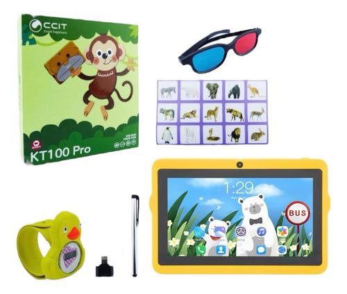 Tablet Android Kt100 Pro P/ Niños Memoria 128 Gb Ram 4 G