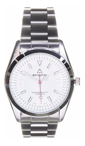 Reloj Aerostar S1001-w Movimiento Japonés, Caballero-blanco