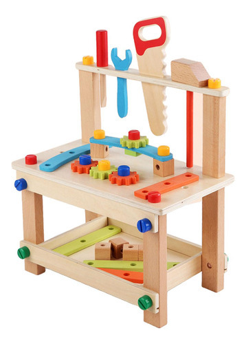 Juego De Herramientas De Madera Para Niños, Banco De Trabajo