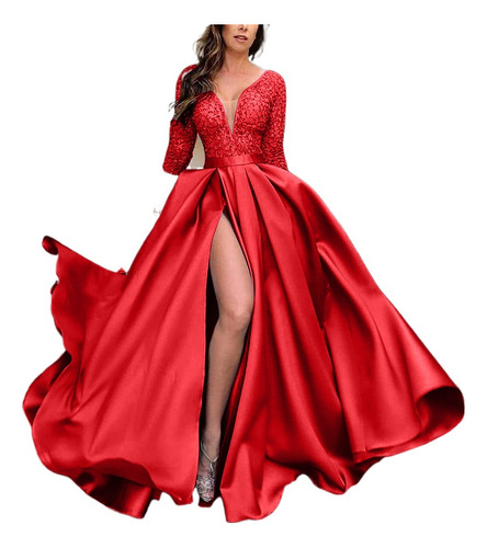 Sequin Long Dress Tail Banquet Evening Dress