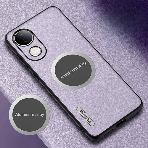 Funda For Vivo V50e Pro Lite Cuero Liso Magnético