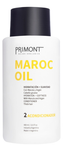 Primont Maroc Oil Acondicionador Hidratación Suavidad 400ml