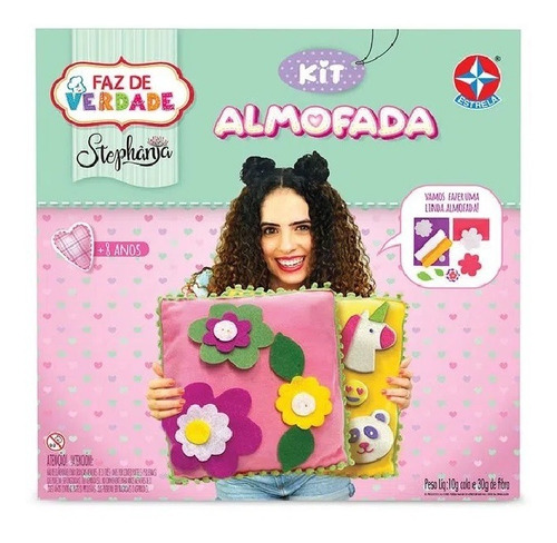 Kit Almofada Rosa Para Boneca Paula Stephania Estrela