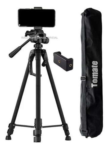 Tripé Profissional 1,80cm Estudio Podcast Youtube Foto Video