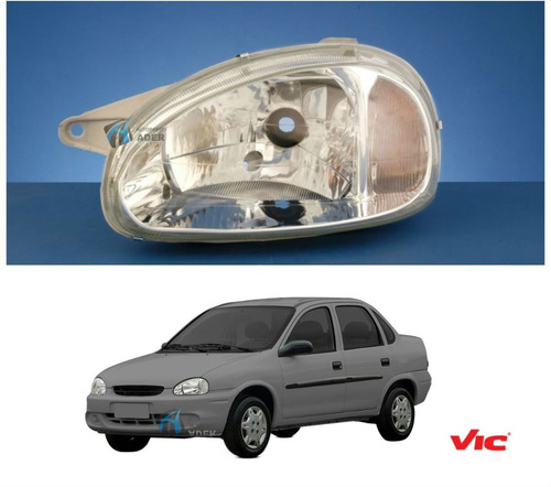 Optica Corsa Classic 2000 A 2011 Casco Gris Original Vic