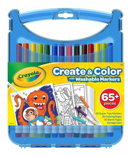 Imagen 1 de 6 de Crayola Create & Color Super Tips Kit Supertips - Rotuladore