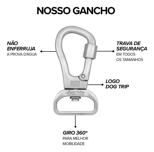 Coleira Guia Mãos Livres Para Cães Cachorro Pet Dog Trip Brasil Cor Wave Tamanho Grande Adestramento Passeio