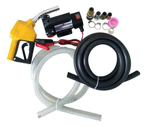 Kit Bomba Trasvasije Diesel 12v Motor Manguera Pistola /vida