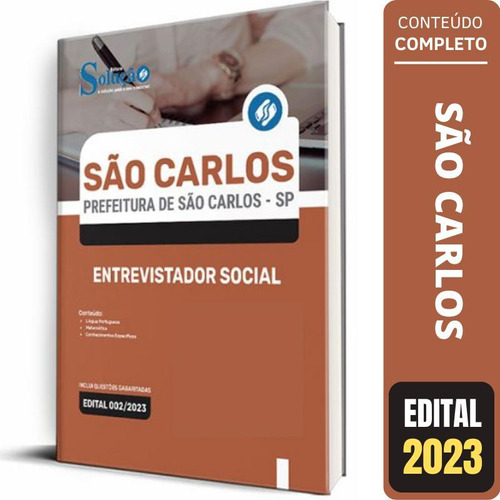 Apostila Concurso São Carlos Sp - Entrevistador Social