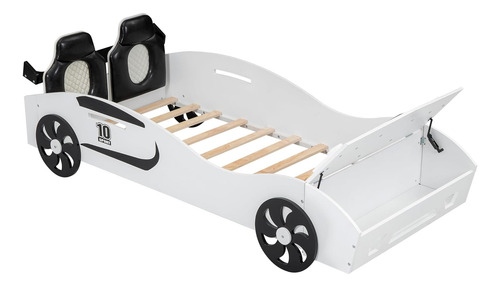 Deyobed Cama De Plataforma En Forma De Auto De Carreras De T