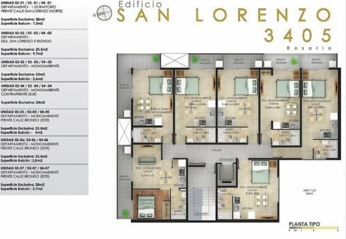 Venta Departamento Monoambiente - 2do E - Rosario Echesortu