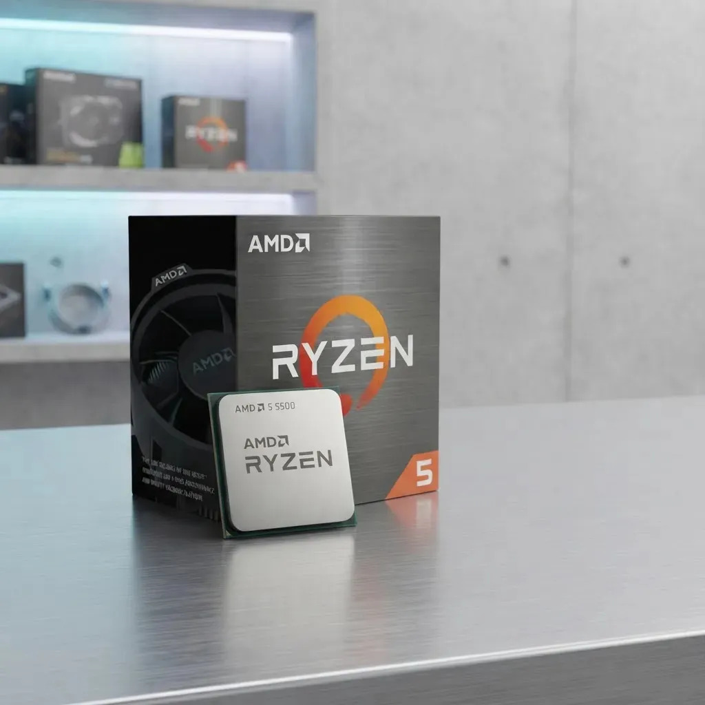 Processador AMD Ryzen 5 5500 3.6GHz 4.2GHz Max Turbo Cache 16MB AM4